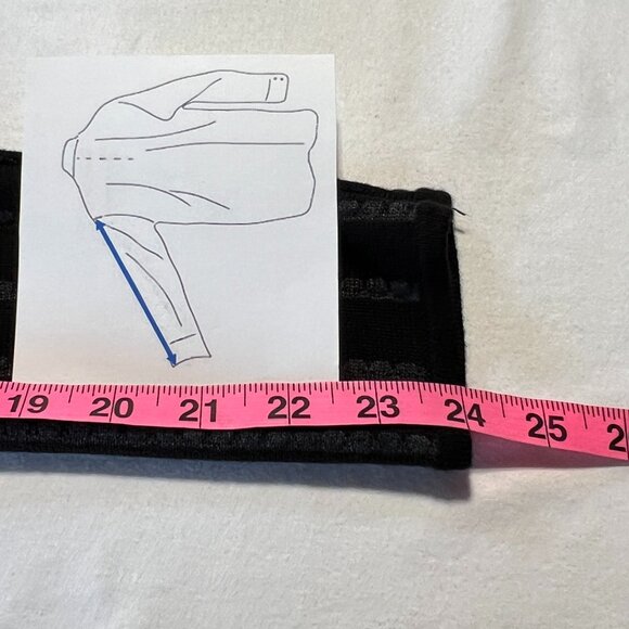 🌼Calvin Klein Black Wrap Dress Size M Sleek Stripes & Timeless Style - Picture 9 of 10